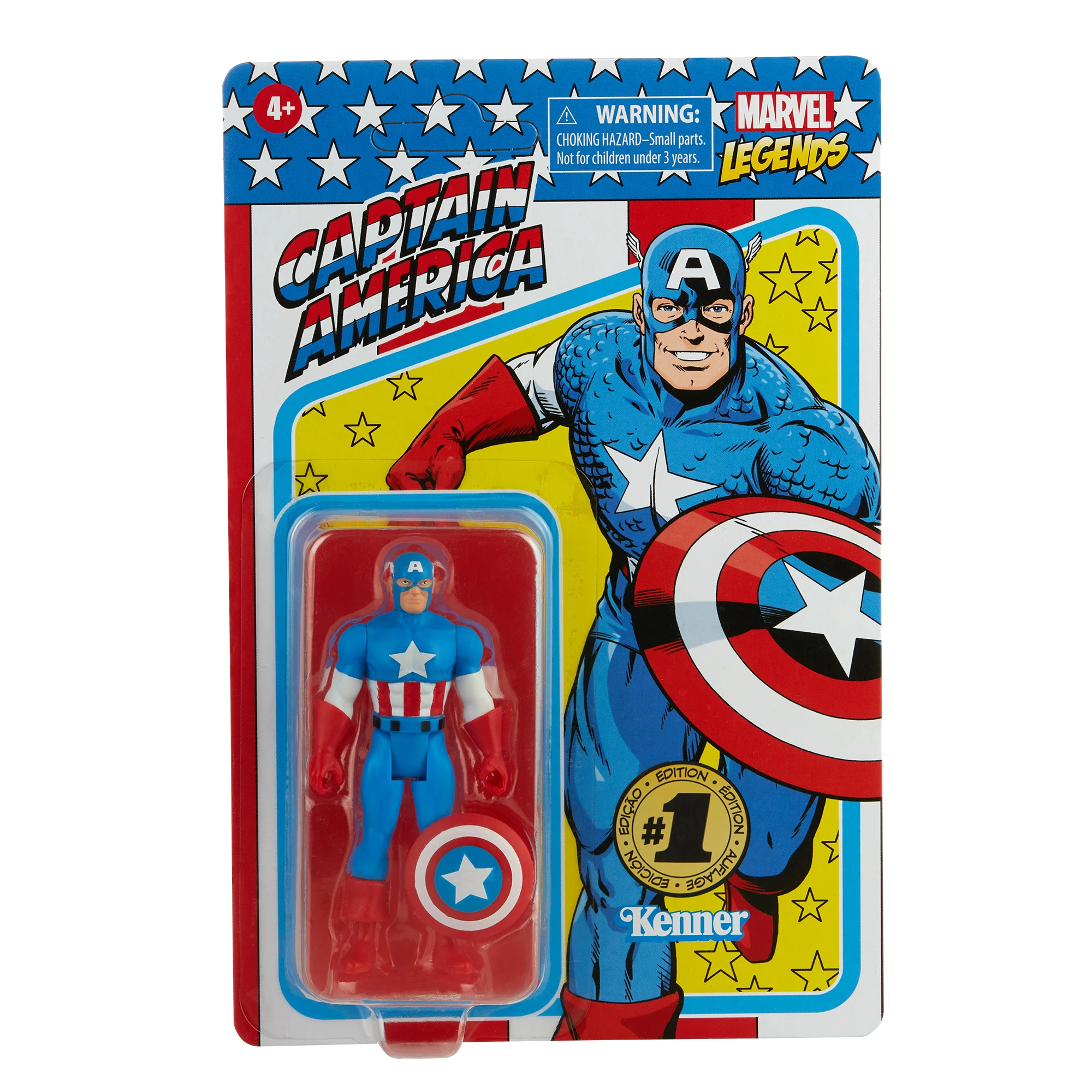 Marvel Legends Retro 3.75 Kenner Captain America Action Figure
