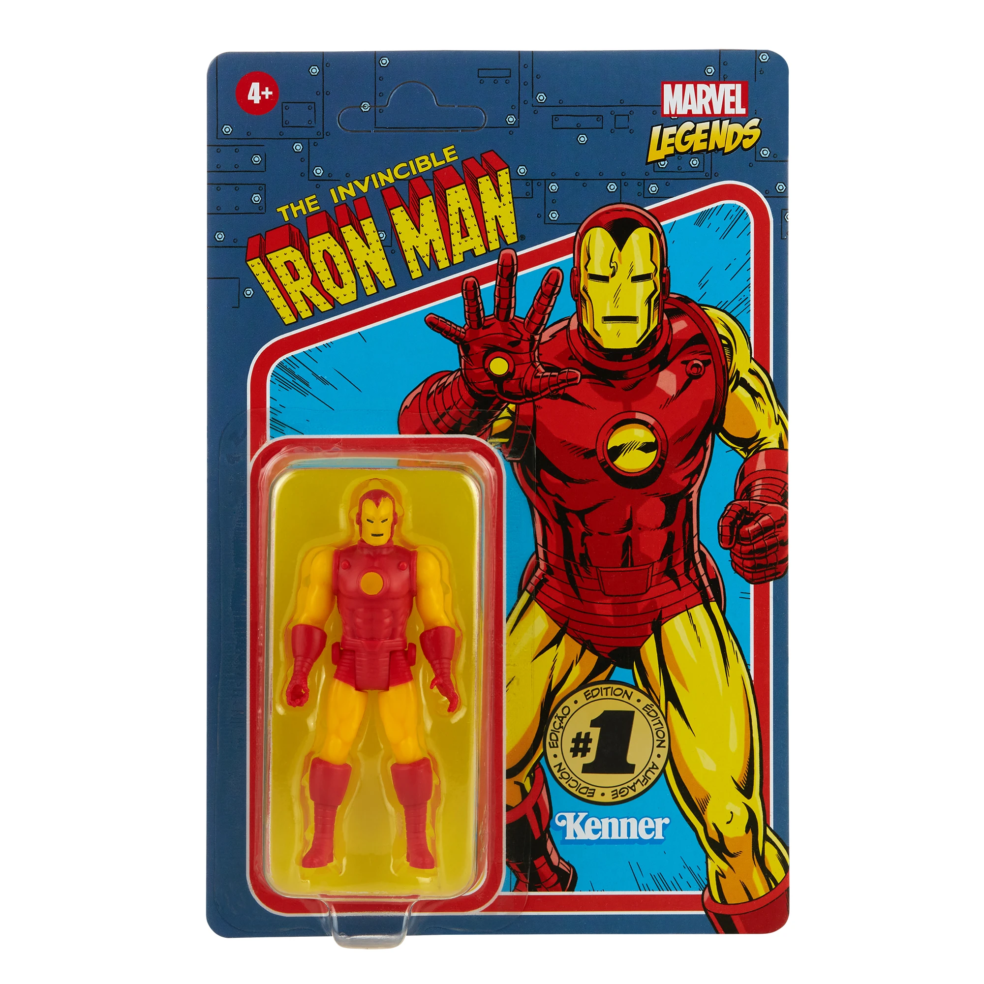 Marvel Legends Retro 3.75 Kenner Iron Man Action Figure