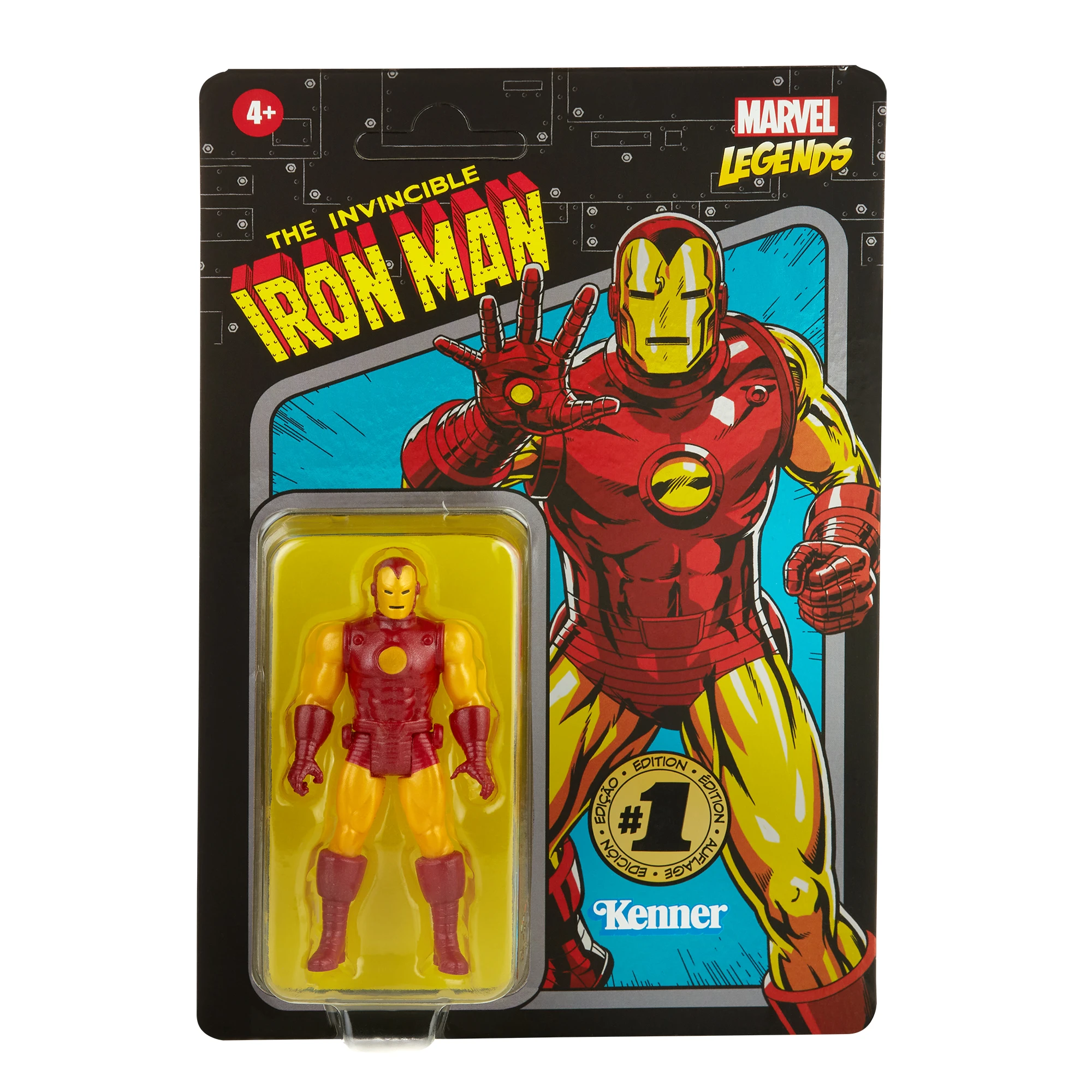 Marvel Legends Retro 3.75 Kenner Iron Man Action Figure