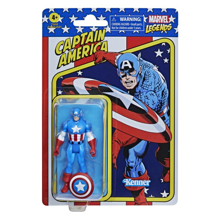 Marvel Legends Retro 3.75 Kenner Captain America Action Figure